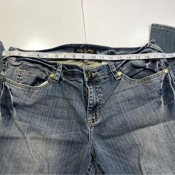 Baby Phat Vintage Y2K Retro Embroidered Pocket &Button Distressed Cotton Jean 13 - Picture 13 of 14